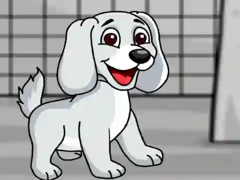 Jeu Rescue the White Puppy from Cage en ligne