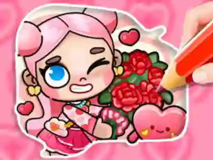 Jeu Coloring Book: Avatar Valentine's en ligne