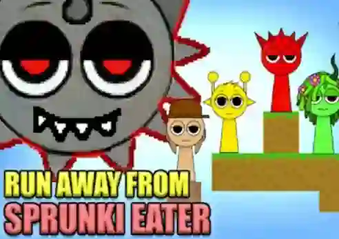 Jeu Run Away From Sprunki Eater en ligne