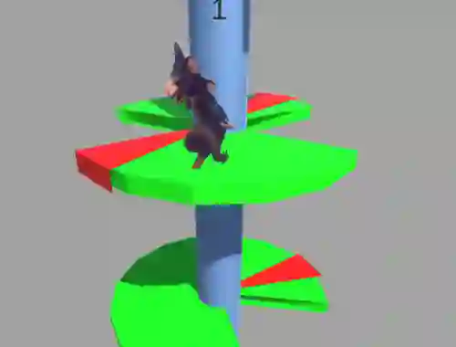 Jeu Ratomilton Helix Jump en ligne