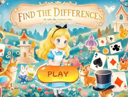 Jeu Find The Differences: Alice In Wonderland en ligne