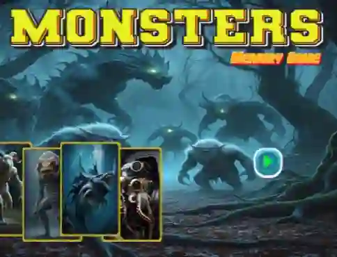 Jeu Monsters Memory Game en ligne