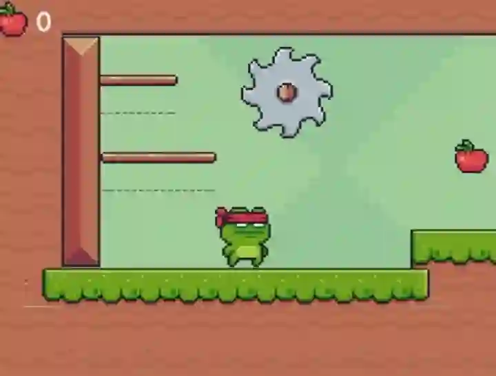 Jeu Green Ninja Collects Apples en ligne