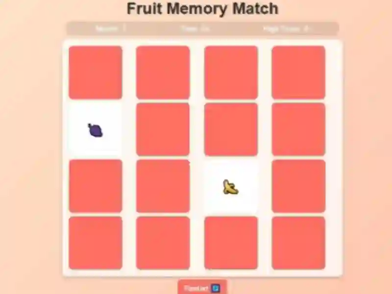 Jeu Fruit Memory Match en ligne