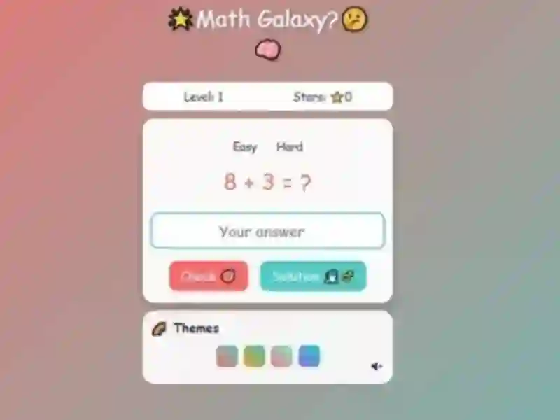 Jeu Math Galaxy en ligne