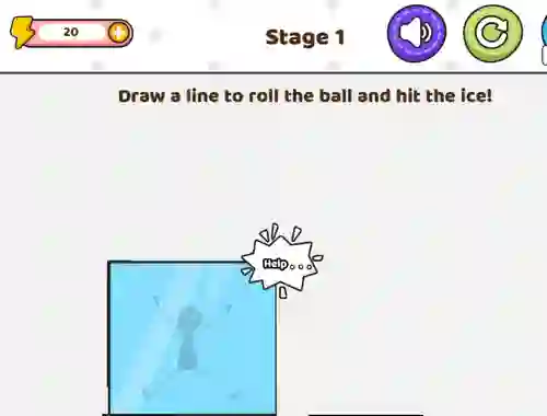 Jeu Save The Stick Draw Line en ligne