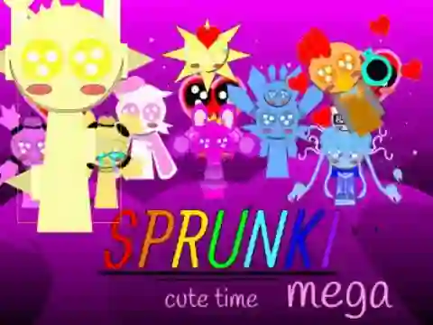 Jeu Sprunki Cute Time Mega!!! en ligne
