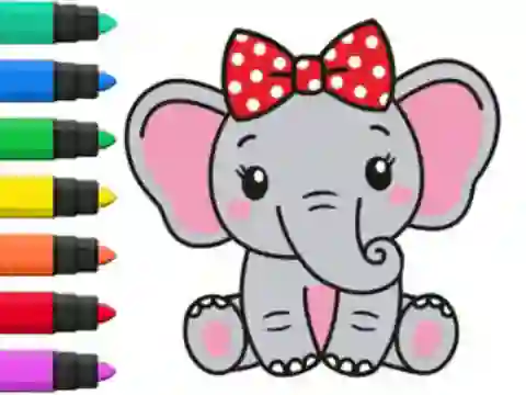 Jeu Coloring Book: Elephant en ligne