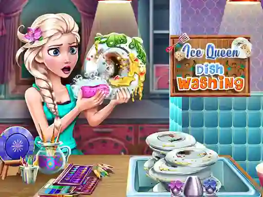 Jeu Ice Queen Dish Washing en ligne