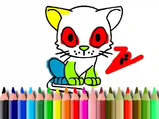Jeu Back To School: Cat Coloring en ligne