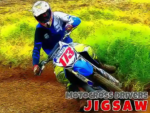 Jeu Motocross Drivers Jigsaw en ligne
