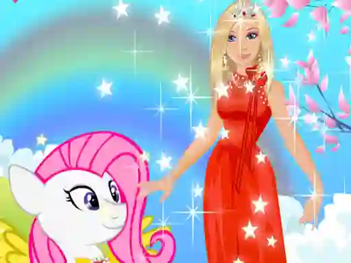 Jeu Barbie and Pony Dressup en ligne