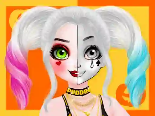 Jeu Princess Halloween Makeup Halffaces Tutorial en ligne