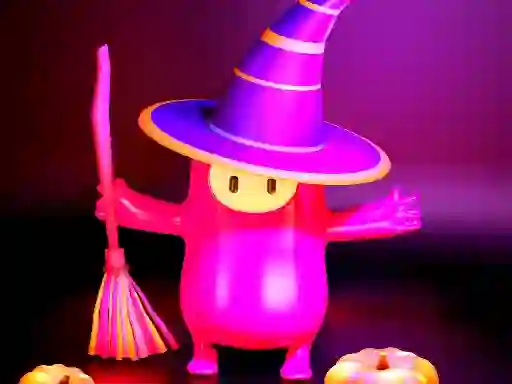 Jeu Fall Guys Halloween Puzzle en ligne