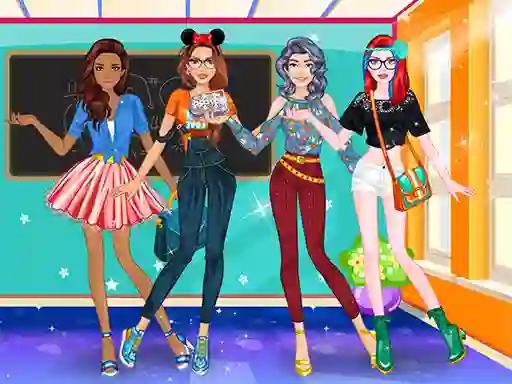 Jeu High School Dress Up For Girls en ligne