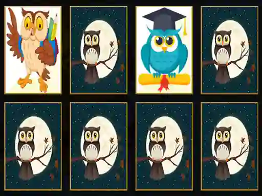 Jeu Cute Owl Memory en ligne