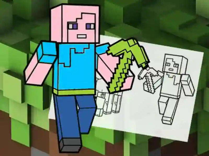 Jeu Minecraft Fun Coloring Book en ligne
