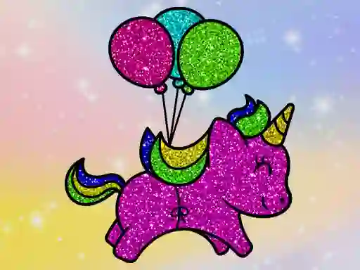 Jeu Coloring Book Glittered Unicorns en ligne