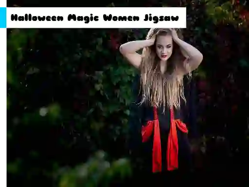 Jeu Halloween Magic Women Jigsaw en ligne