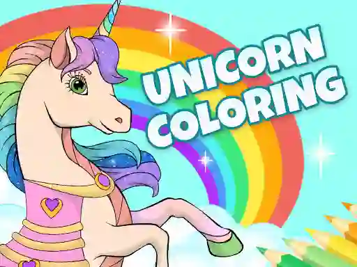 Jeu Unicorn Dress Up Coloring Book en ligne