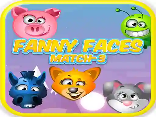Jeu Funny Faces Match-3 en ligne