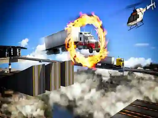 Jeu Impossible Truck Driving Stunt Track Parking en ligne