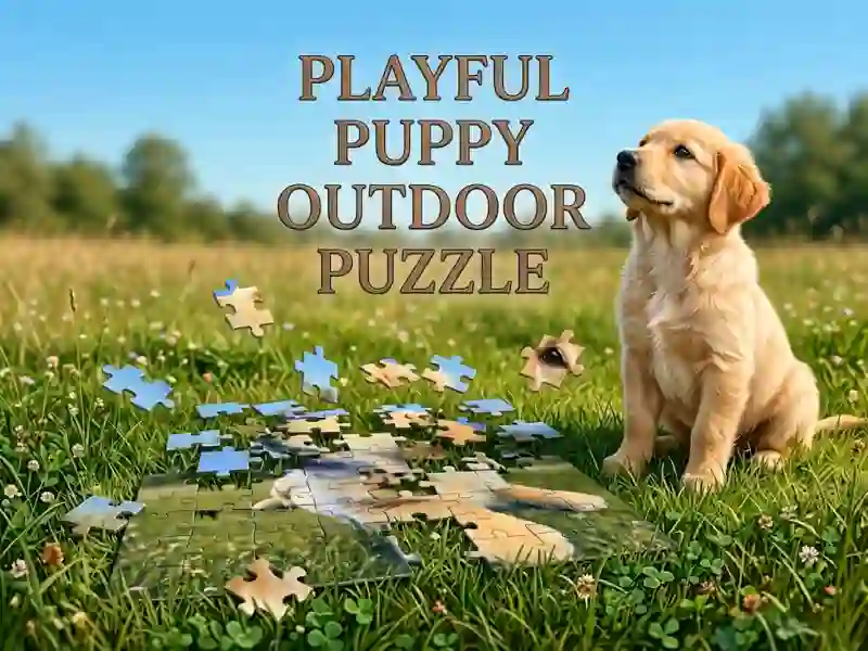 Jeu Playful Puppy Outdoor Puzzle en ligne