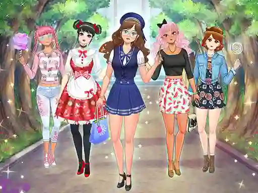 Jeu High School Anime Dress Up en ligne