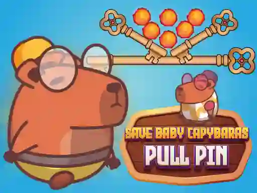 Jeu Save Baby Capybaras Pull Pin en ligne
