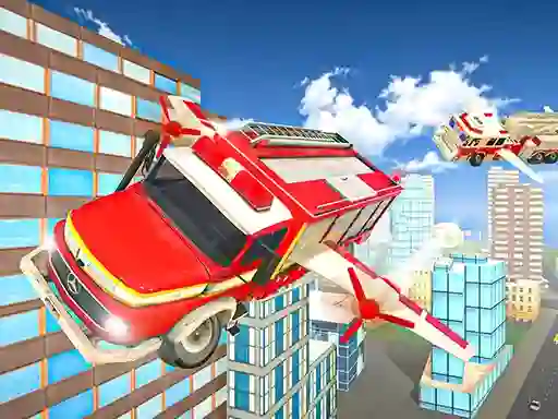 Jeu Flying Fire Truck Driving Sim en ligne