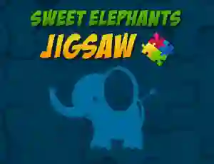 Jeu Sweet Elephants Jigsaw en ligne
