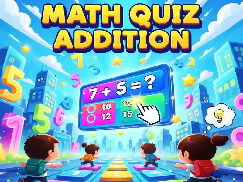 Jeu Math Quiz Addition en ligne
