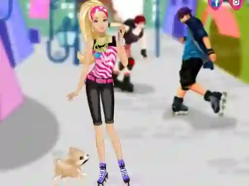 Jeu Barbie on roller skates en ligne