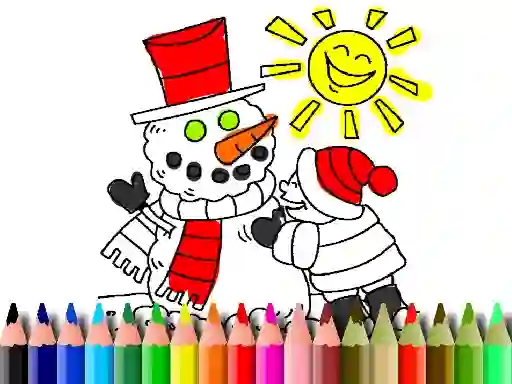 Jeu Back To School: Winter Time Coloring en ligne