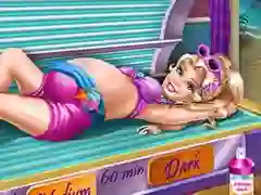 Jeu Pregnant Princess Tanning Solarium en ligne