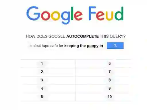 Jeu Google Feud en ligne