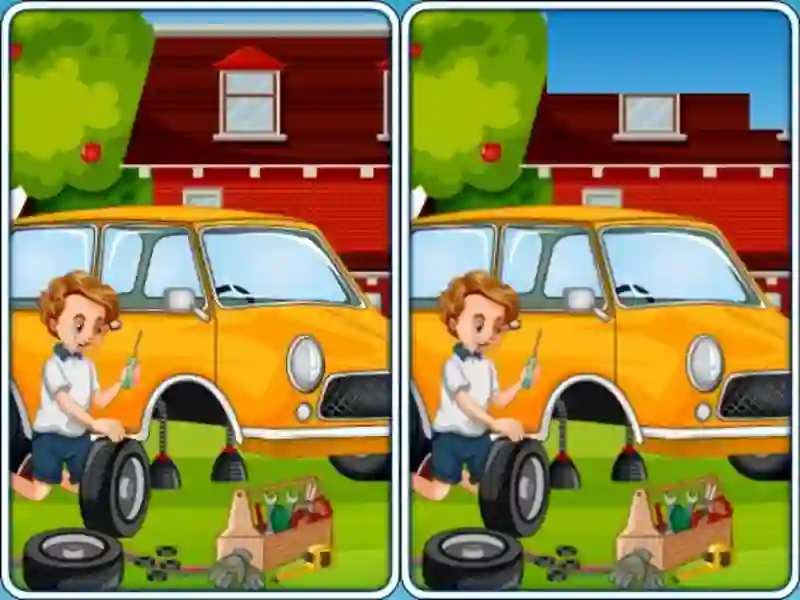 Jeu Car Garage Differences en ligne