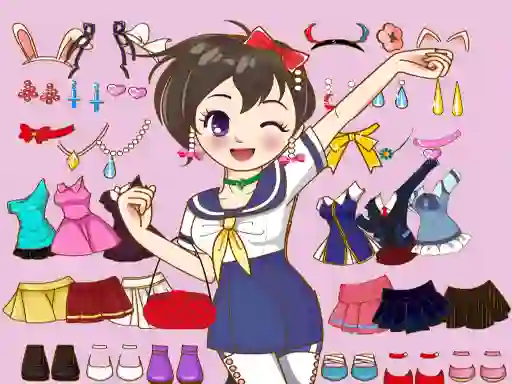 Jeu Anime Dress Up Mania en ligne