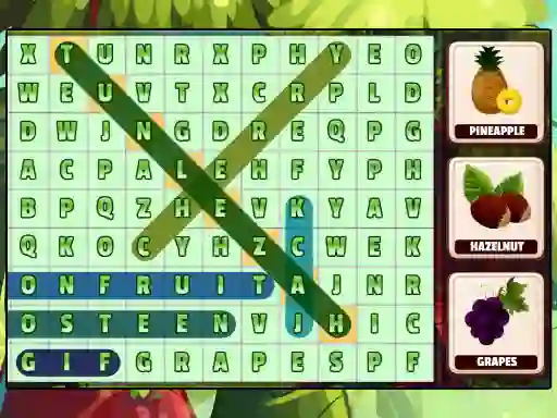 Jeu Word Search Fruits en ligne