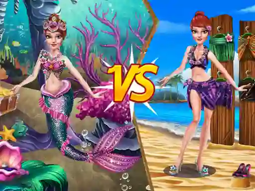 Jeu Mermaid vs Princess Outfit en ligne