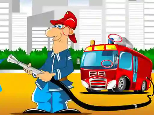 Jeu Fire Trucks Differences en ligne