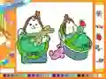 Jeu Online coloring baby twins en ligne