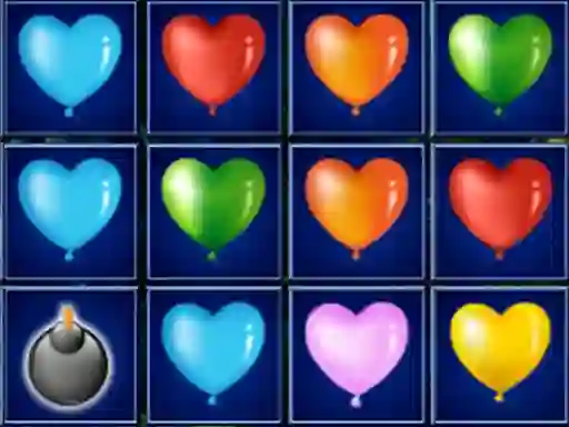 Jeu Heart Balloons Block Collapse en ligne