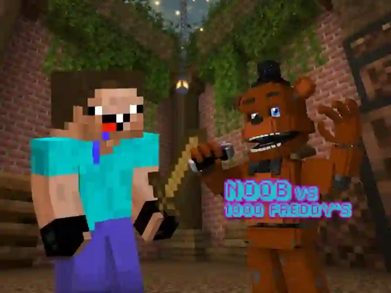 Jeu Noob vs 1000 Freddy's en ligne