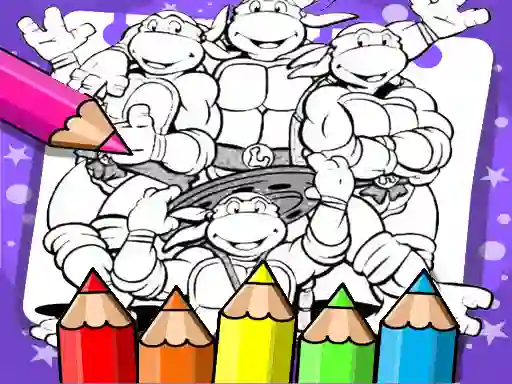 Jeu Ninja Turtle Coloring Book en ligne