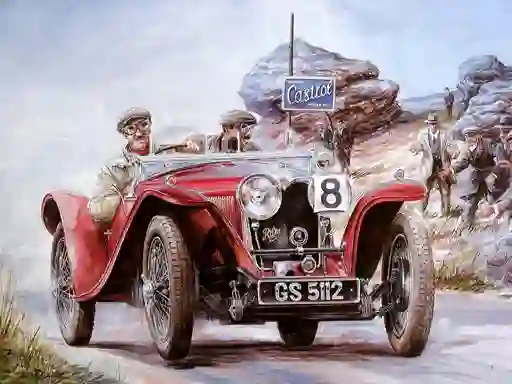 Jeu Painting Vintage Cars Jigsaw Puzzle 2 en ligne