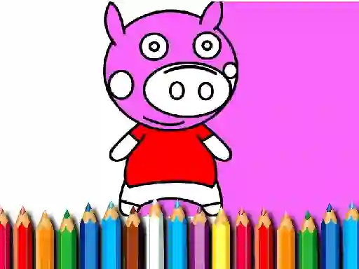Jeu Back To School Coloring Book Pig en ligne