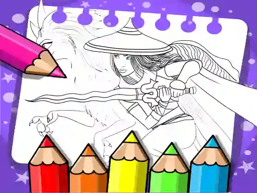 Jeu Raya And The Last Dragon Coloring Book en ligne
