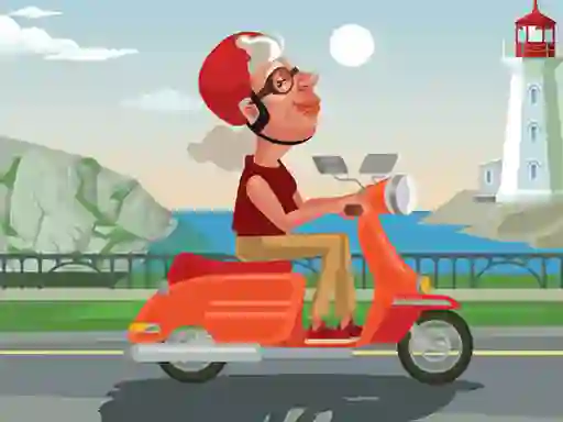 Jeu City Scooter Ride Coloring en ligne