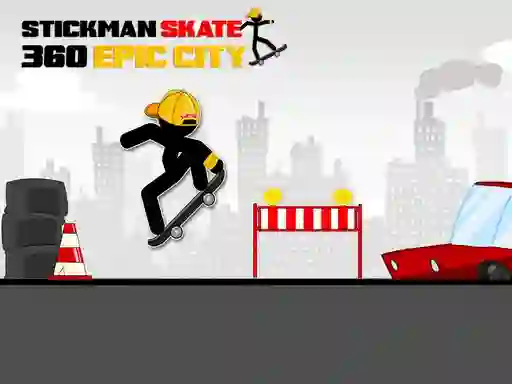 Jeu Stickman Skate 360 Epic City en ligne